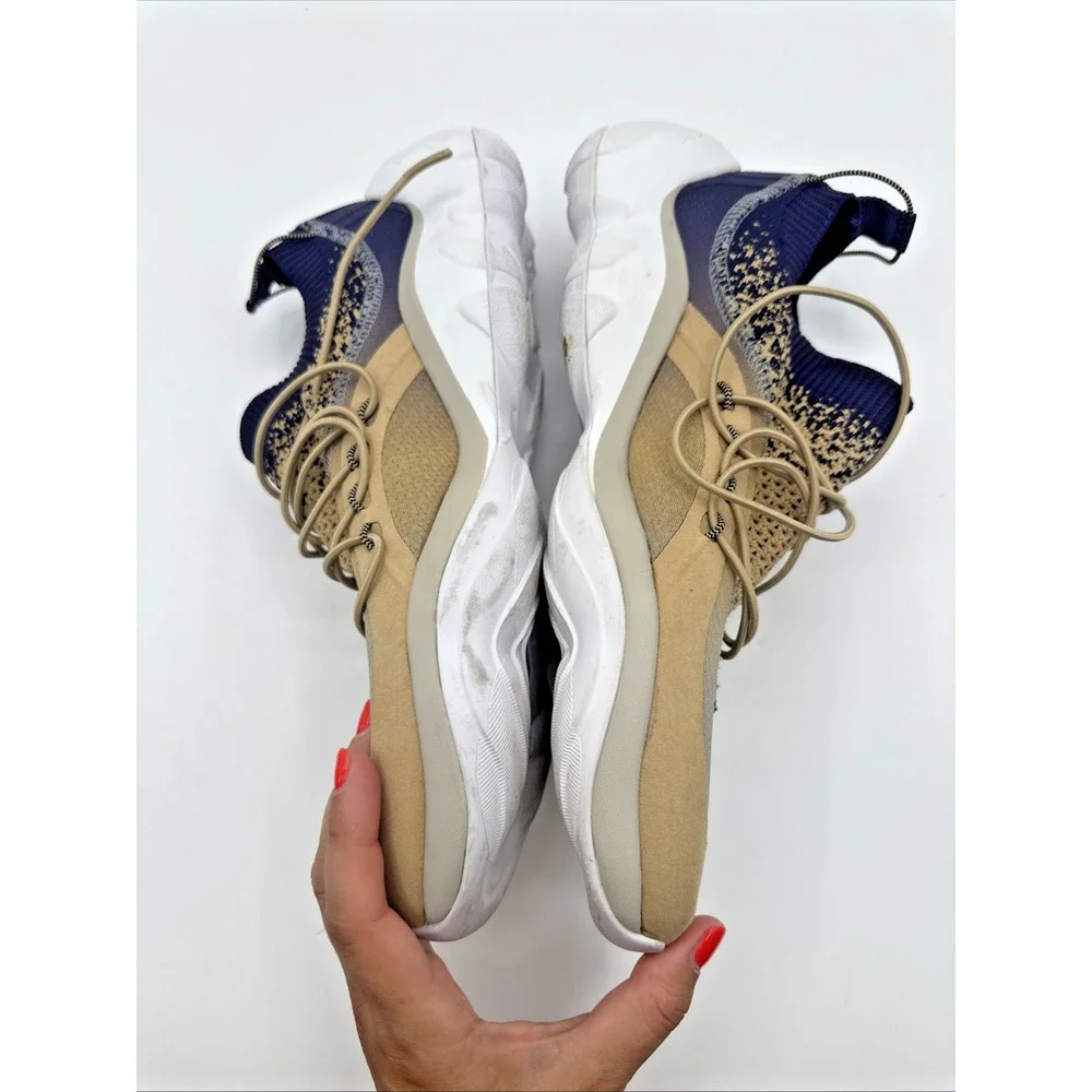 Reebok DMX Moving Air Technology Knit Sneakers Men’s 9.5 Purple Beige Slip On